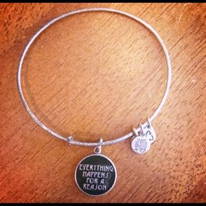 Retired Alex and Ani Everything Happens... Bangle